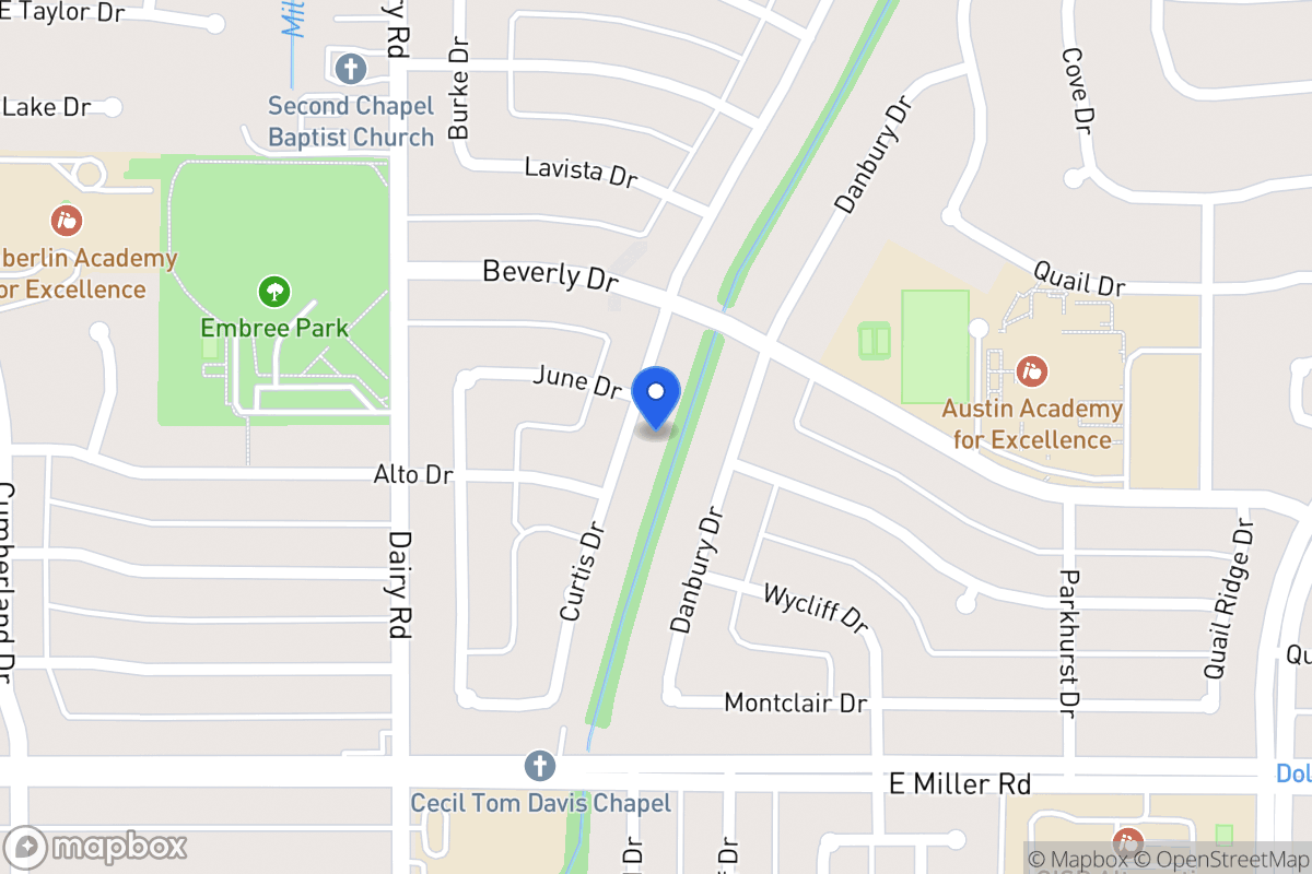 Map of 1706 Curtis Dr