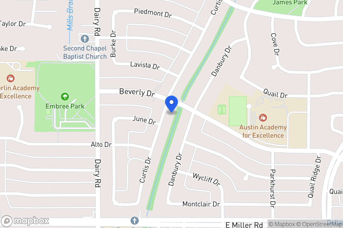 Map of 1606 Curtis Dr