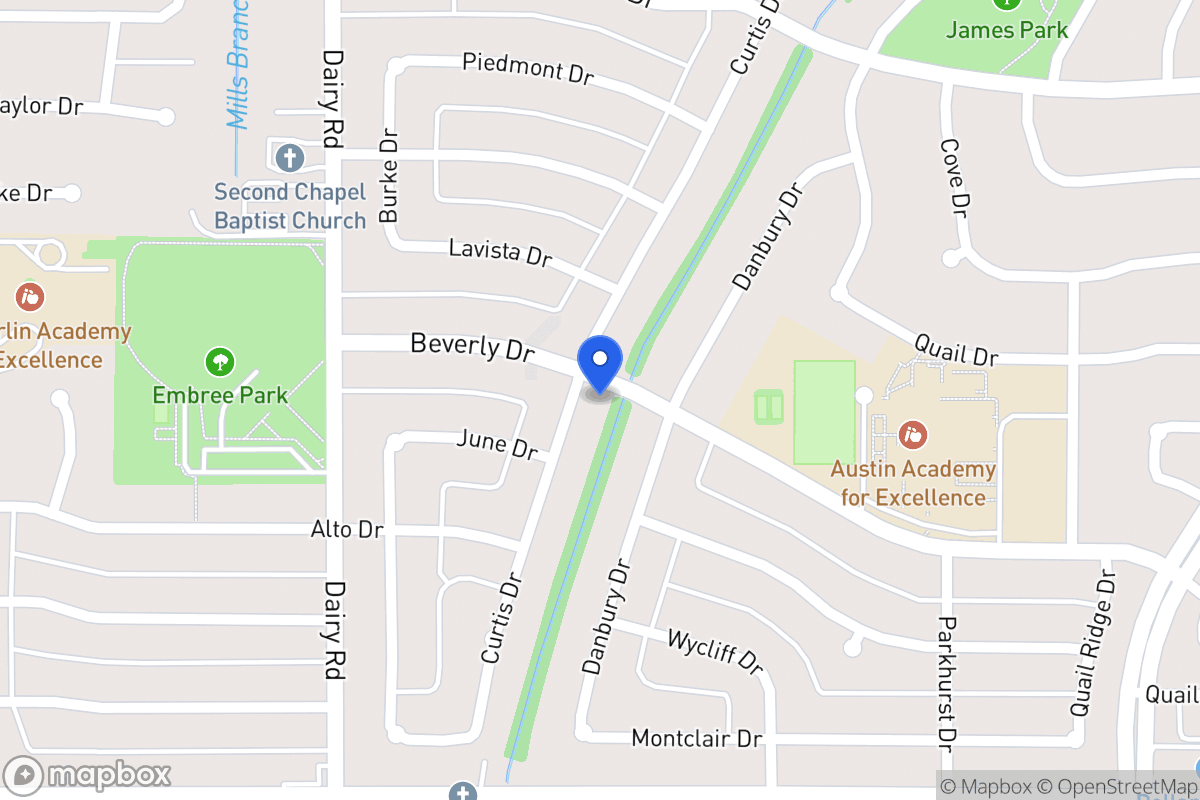 Map of 1602 Curtis Dr