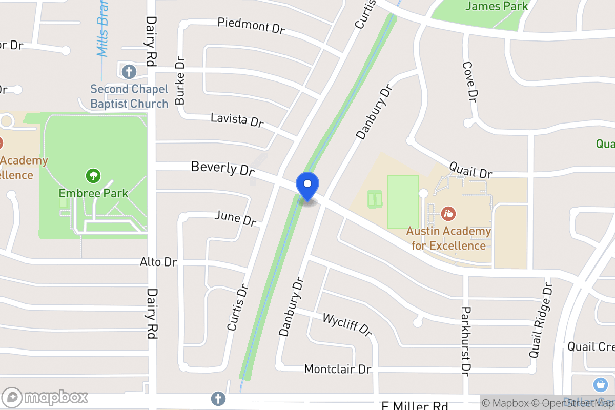 Map of 1701 Danbury Dr
