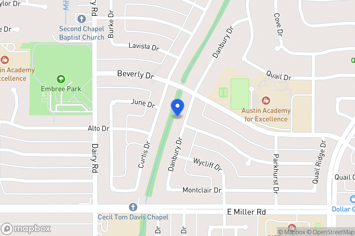Map of 1717 Danbury Dr