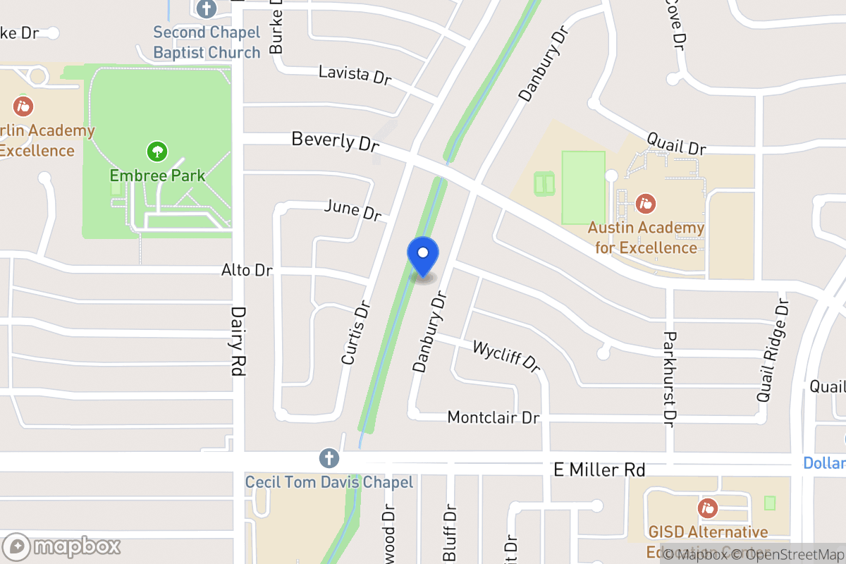 Map of 1805 Danbury Dr