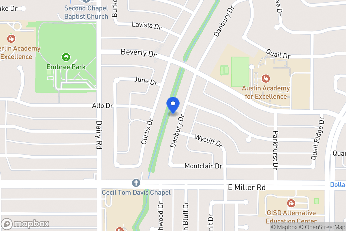 Map of 1809 Danbury Dr