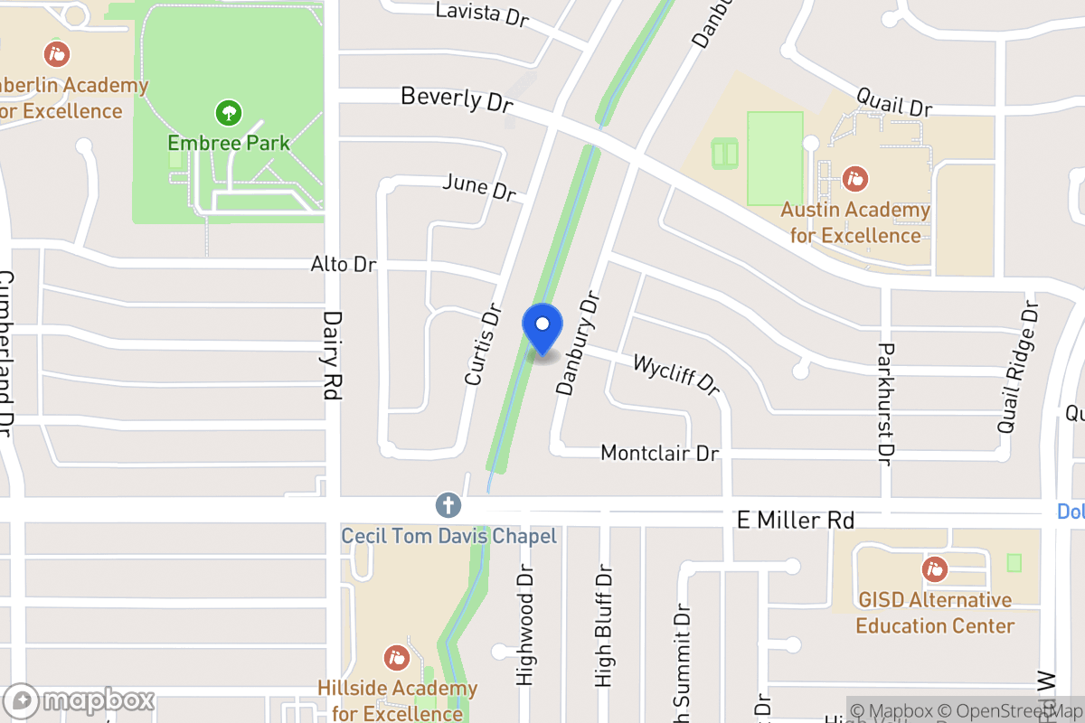 Map of 1901 Danbury Dr