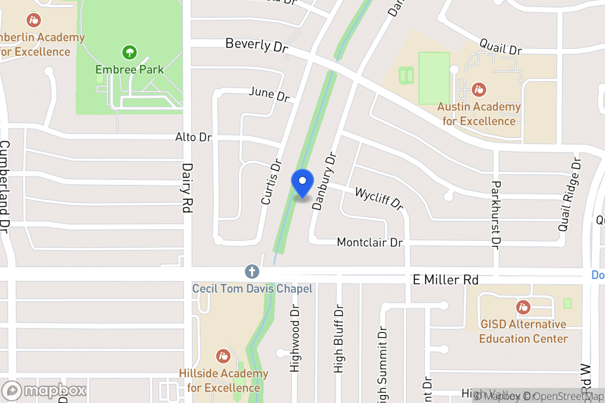 Map of 1905 Danbury Dr