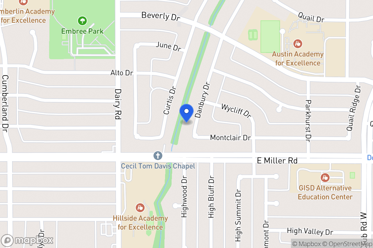 Map of 1913 Danbury Dr
