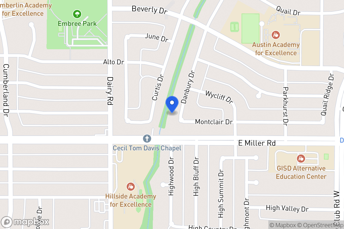 Map of 1917 Danbury Dr