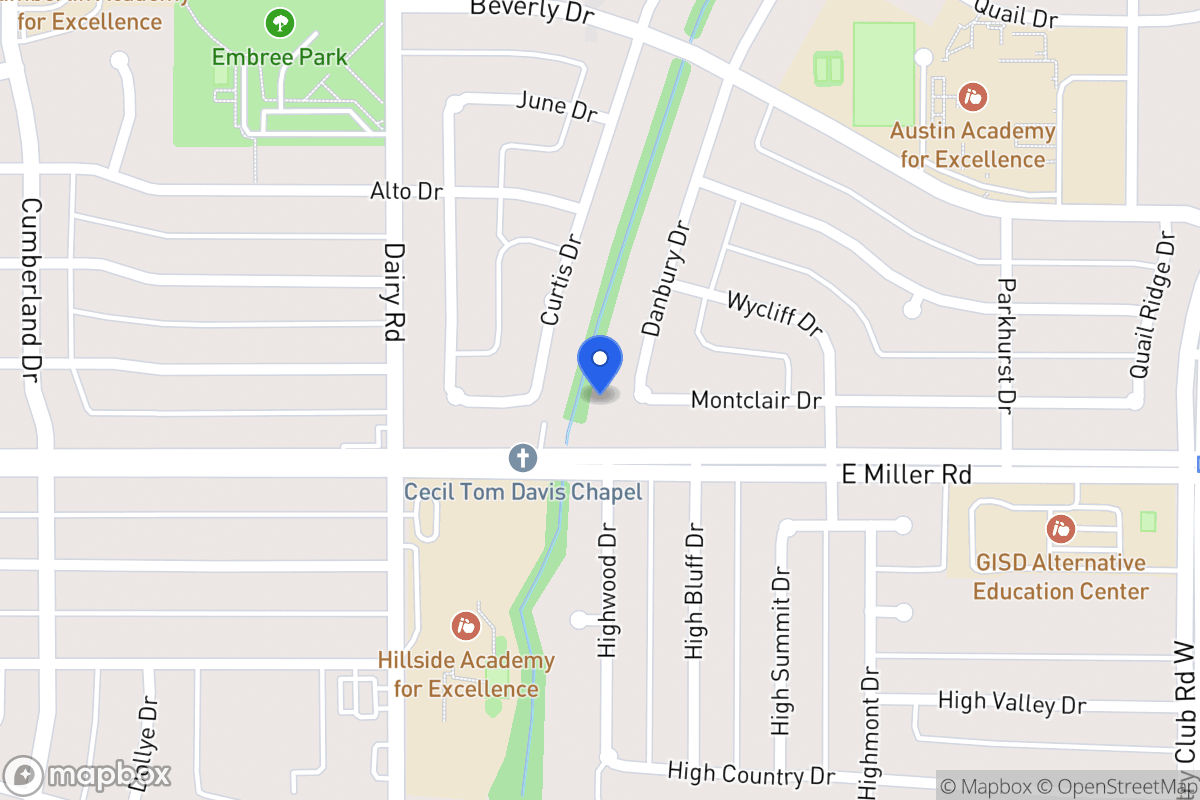 Map of 1921 Danbury Dr