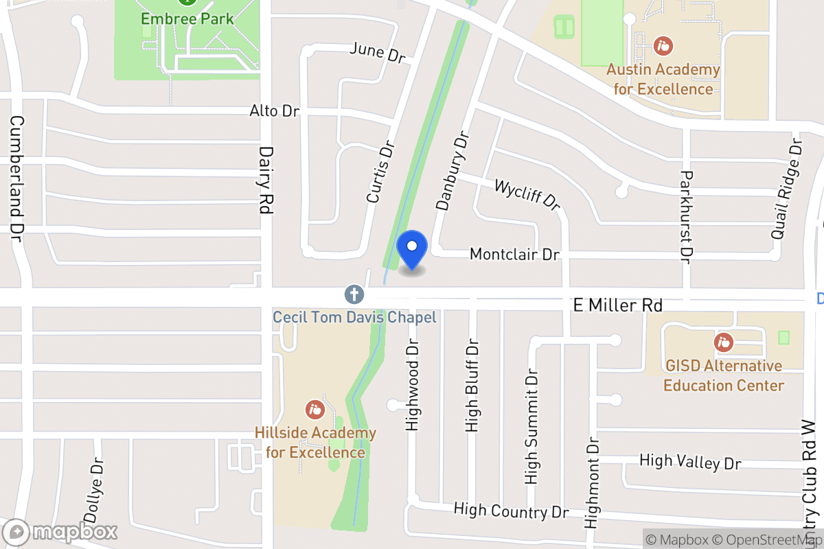 Map of 901 E Miller Rd