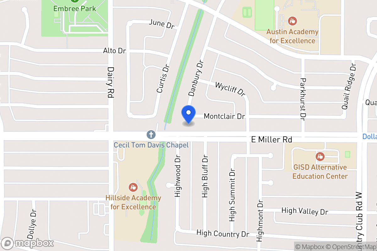 Map of 906 E Miller Rd