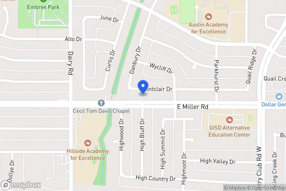Map of 918 Montclair Dr