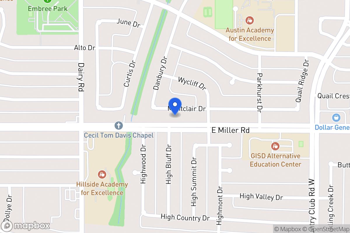 Map of 1002 Montclair Dr