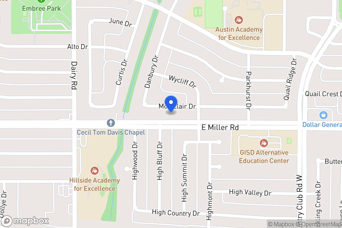 Map of 1006 Montclair Dr
