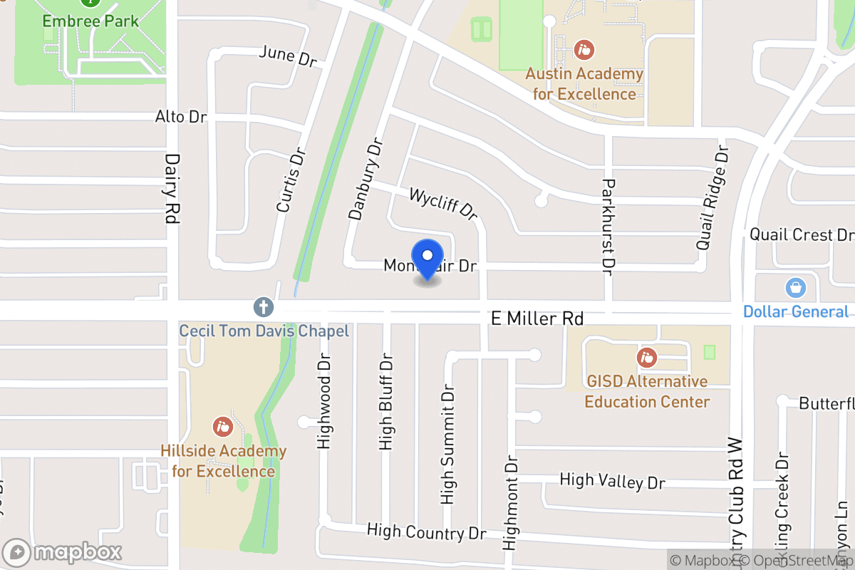 Map of 1010 Montclair Dr