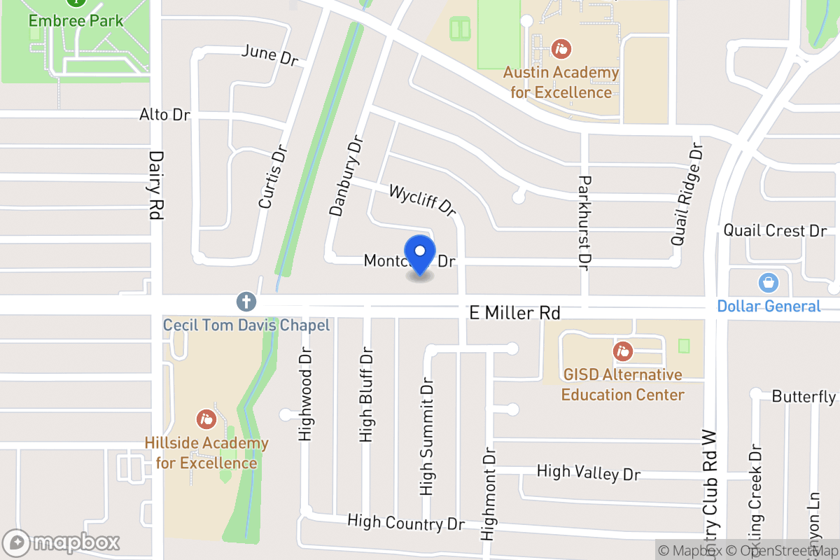 Map of 1014 Montclair Dr