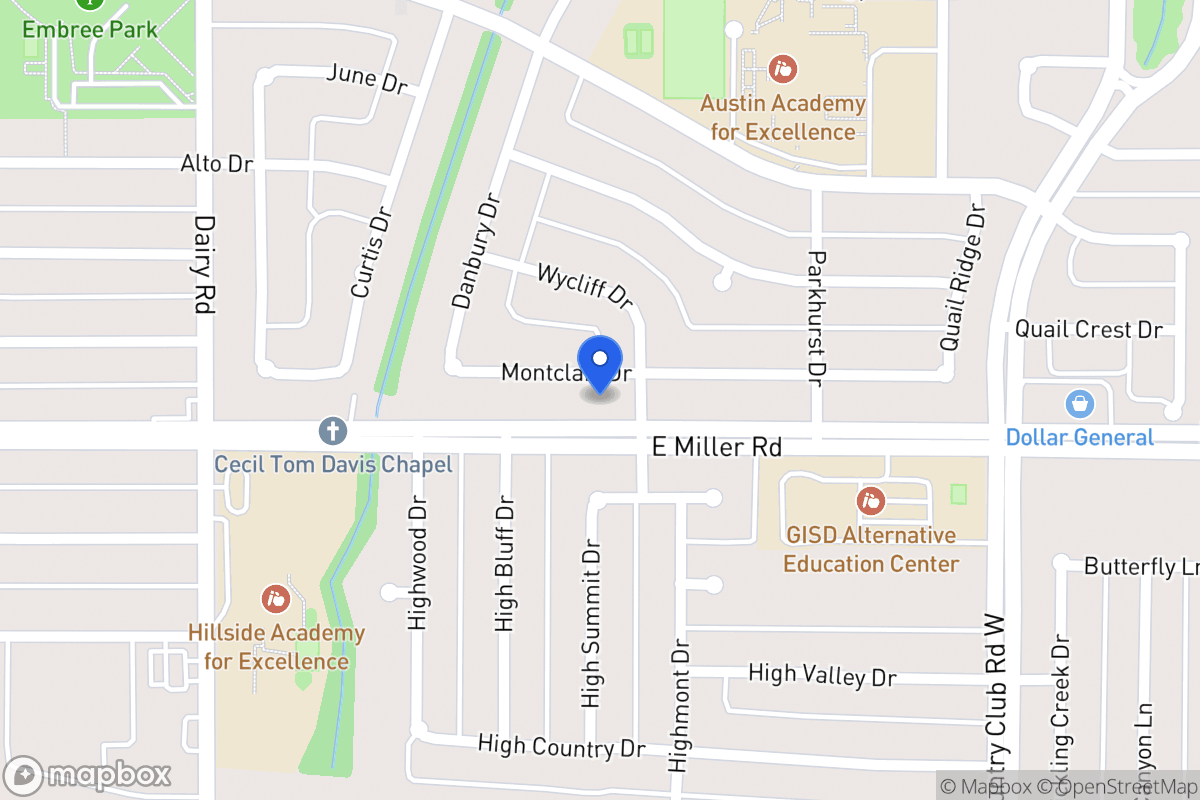 Map of 1018 Montclair Dr