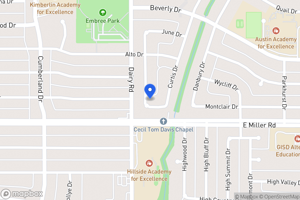Map of 1926 Burke Dr