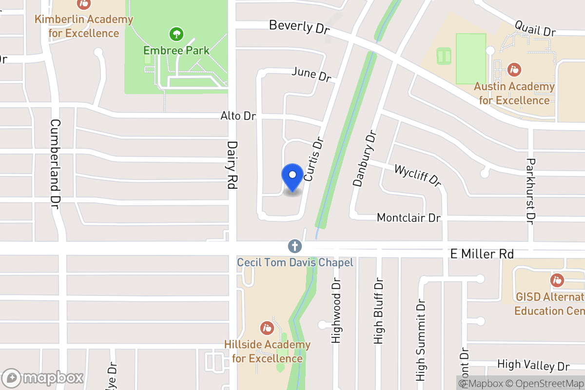 Map of 1909 Curtis Dr