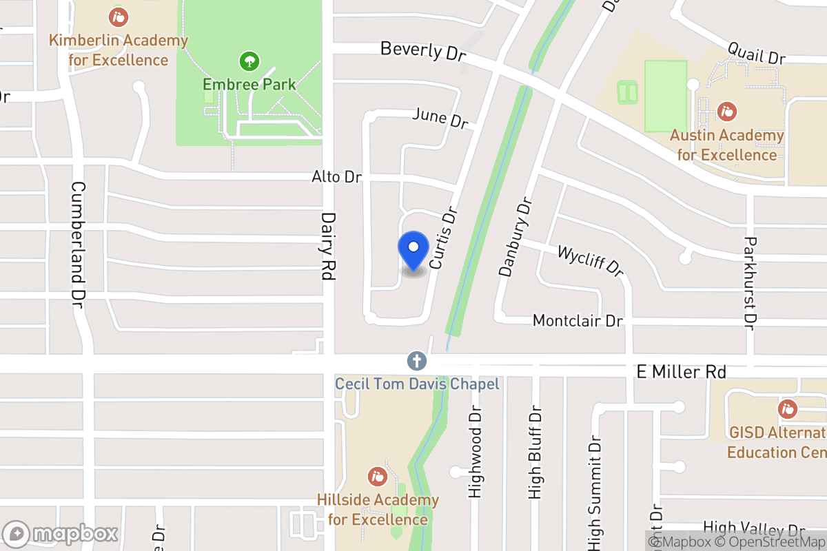 Map of 1905 Curtis Dr