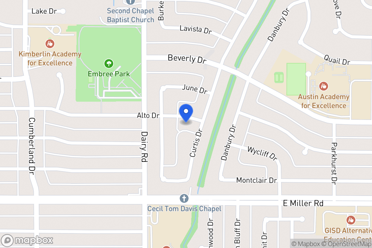 Map of 822 Alto Dr