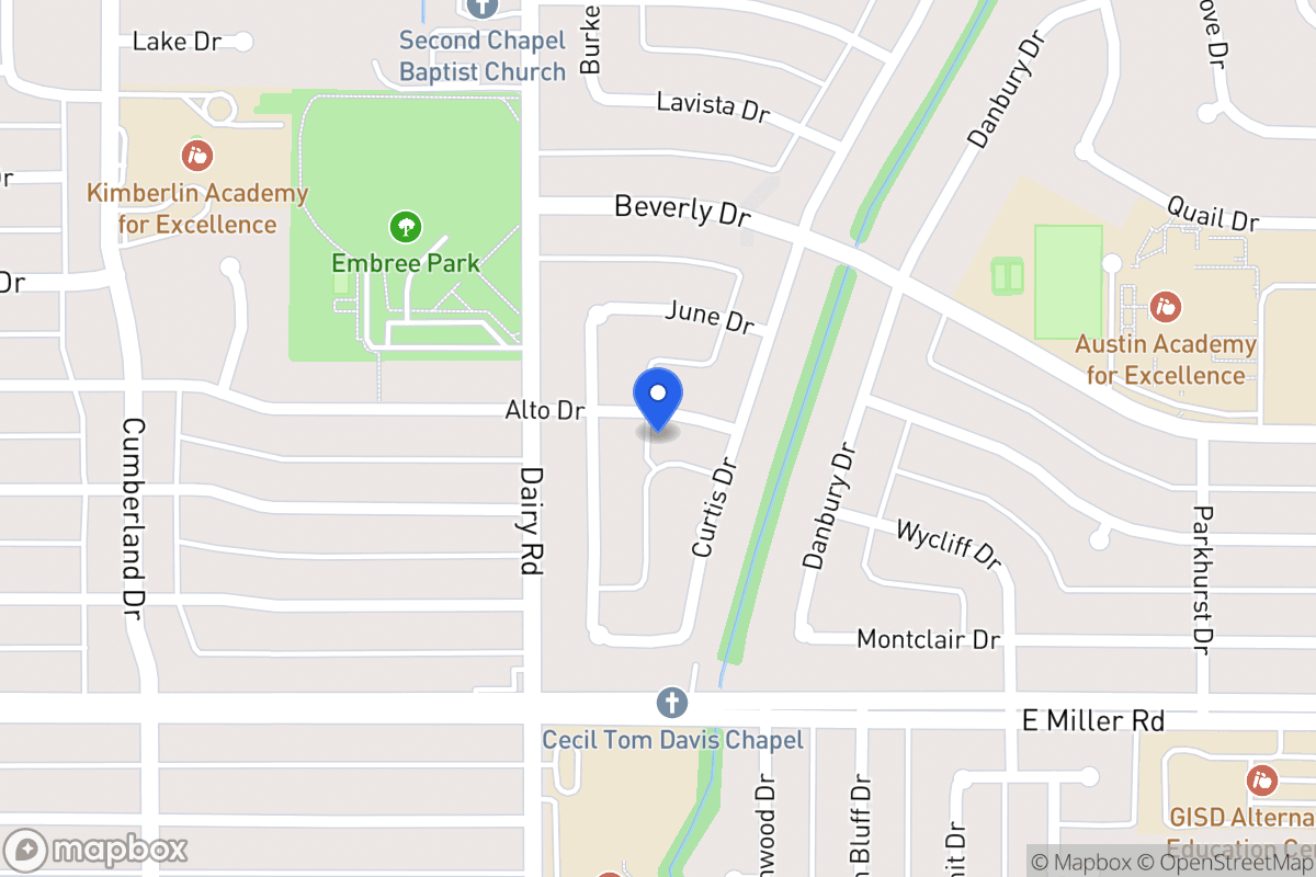 Map of 818 Alto Dr