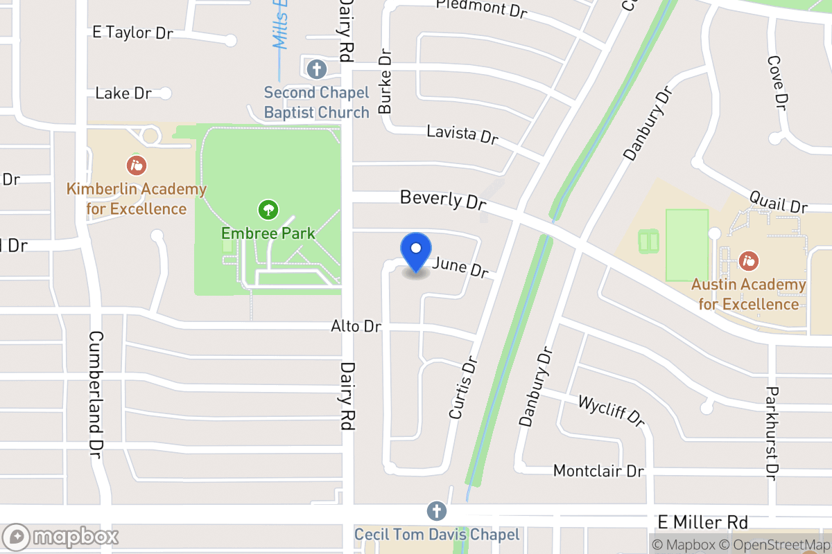 Map of 814 June Dr