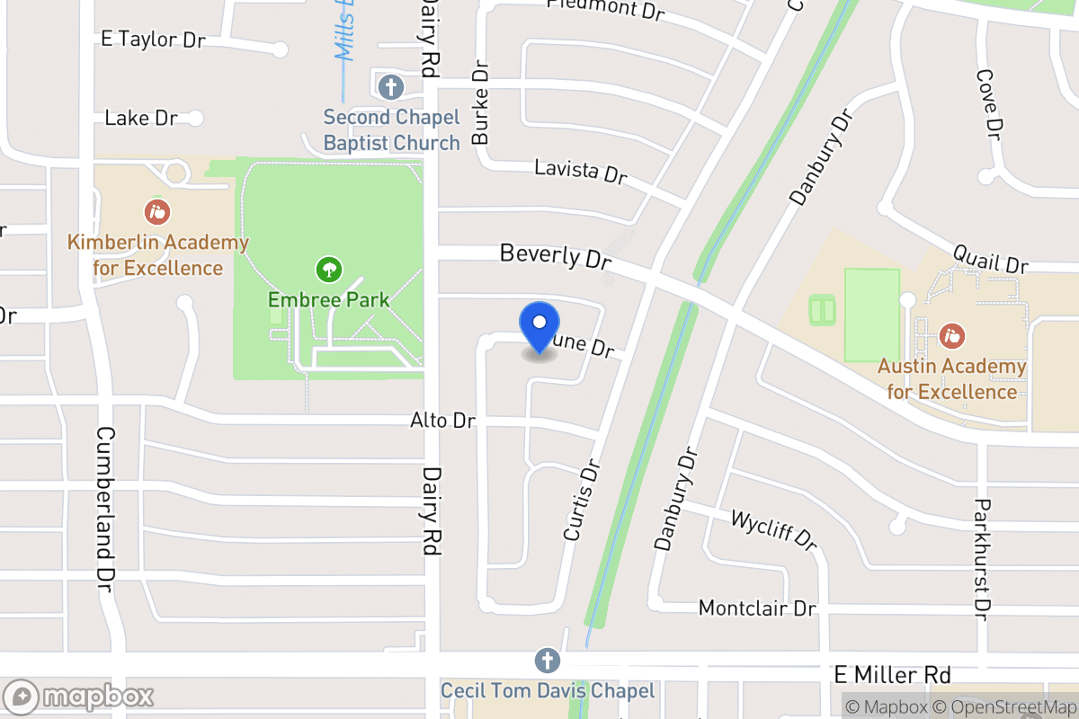Map of 818 June Dr