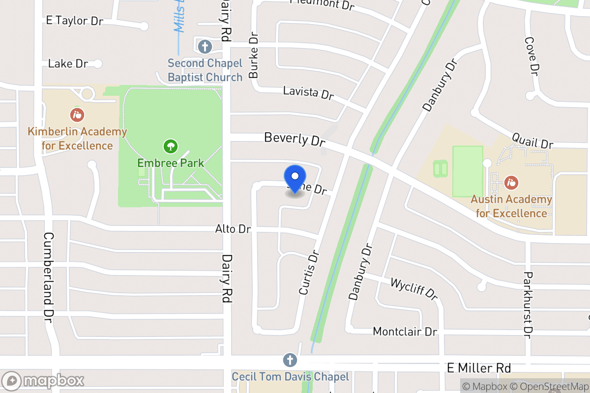 Map of 822 June Dr