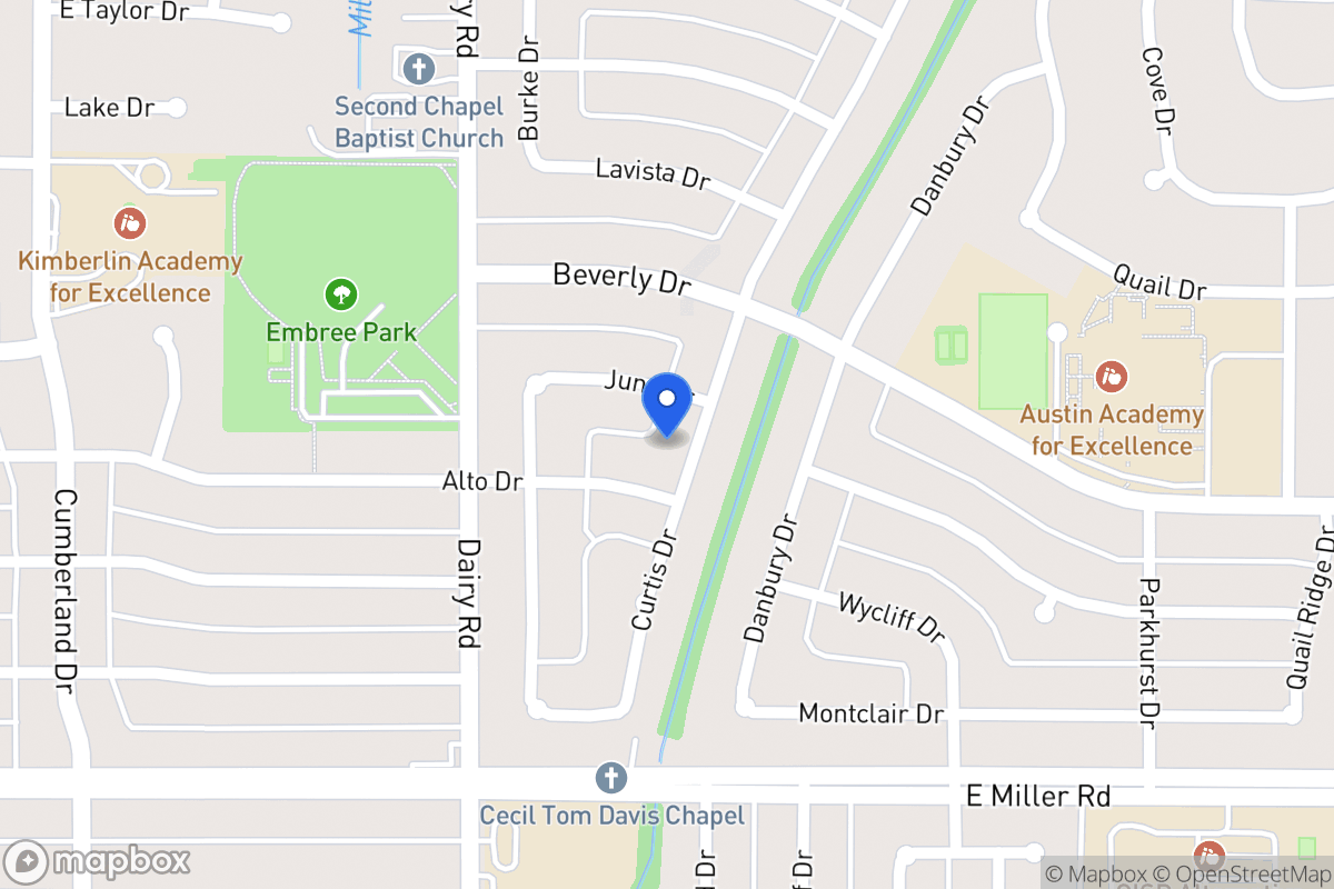 Map of 1709 Curtis Dr