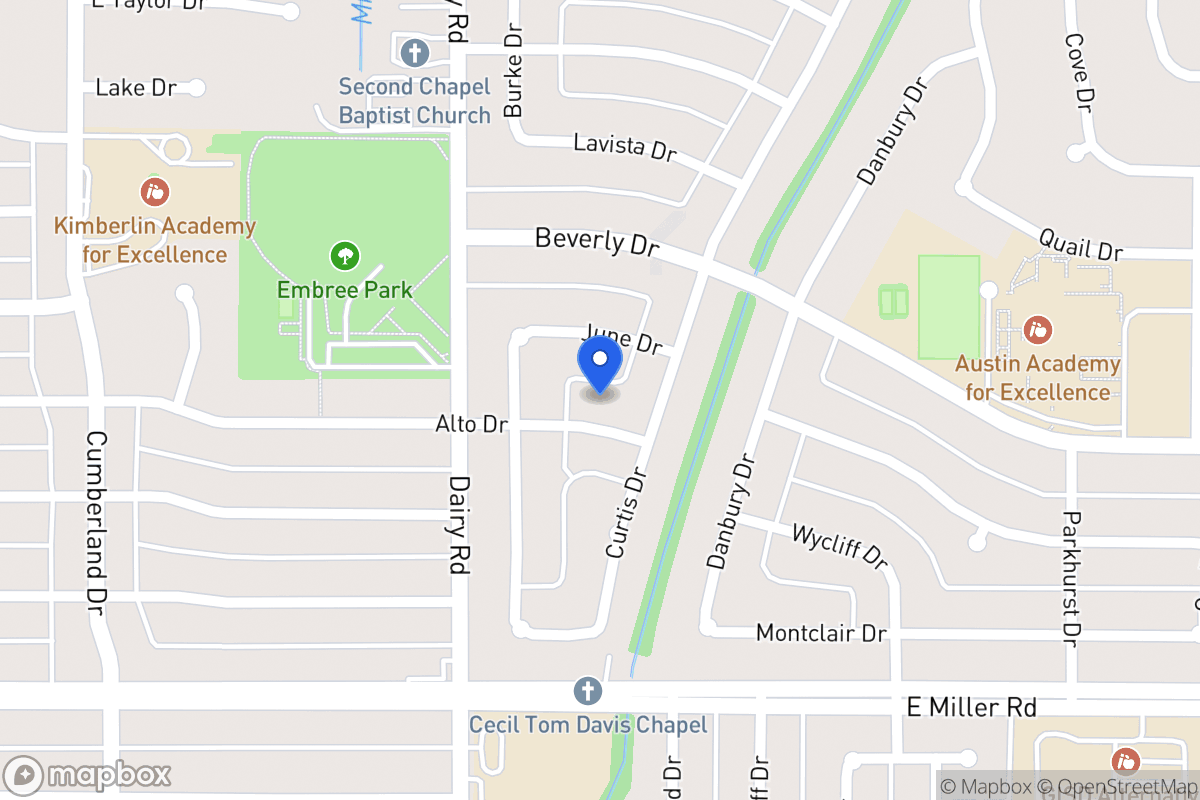 Map of 821 Alto Dr