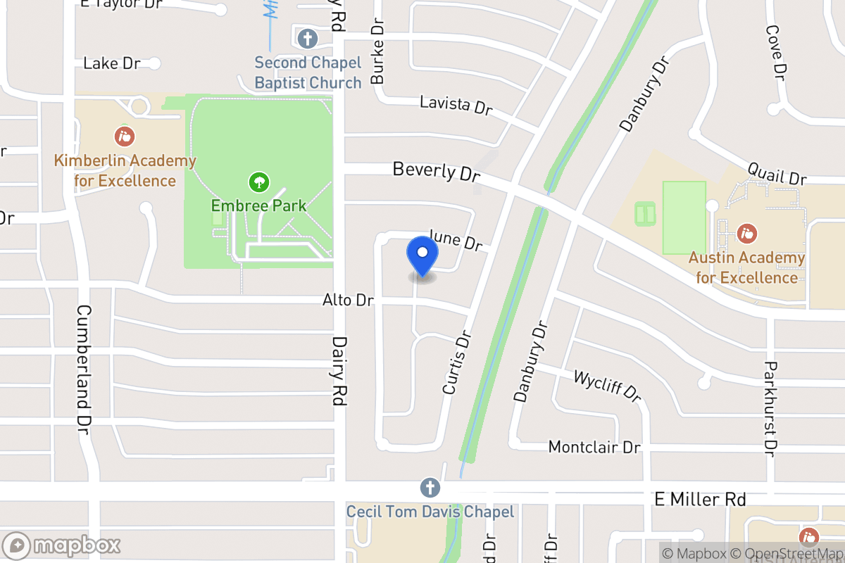 Map of 817 Alto Dr
