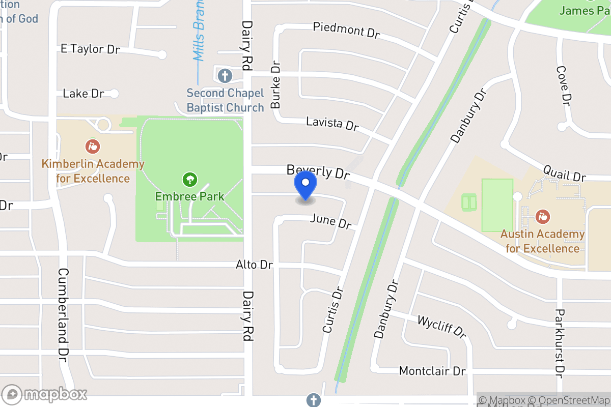Map of 817 June Dr