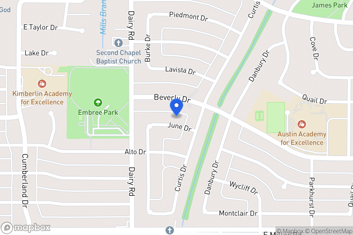 Map of 825 June Dr