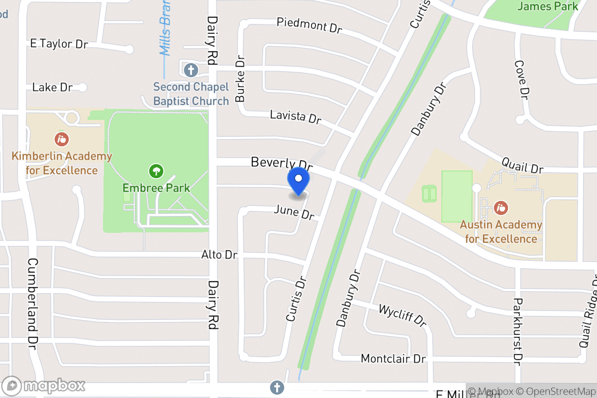 Map of 829 June Dr