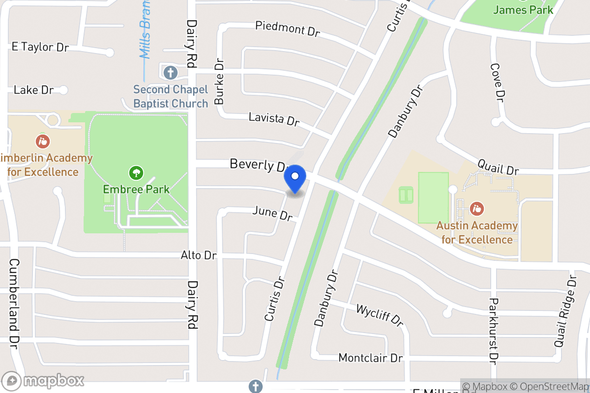 Map of 1609 Curtis Dr