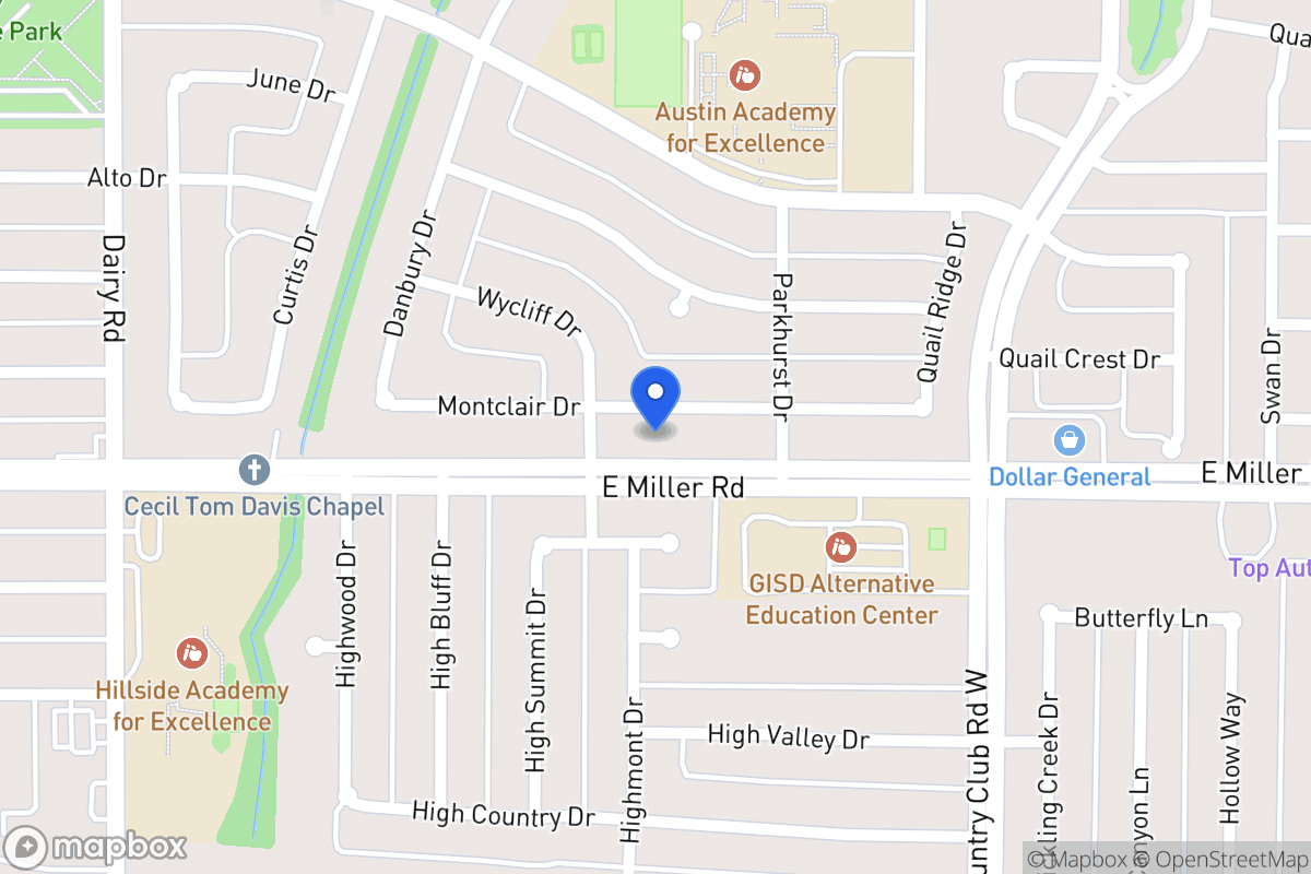 Map of 1110 Montclair Dr