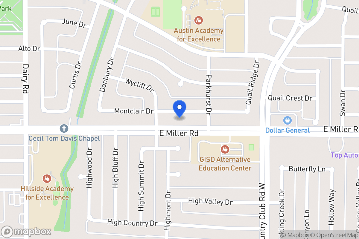 Map of 1114 Montclair Dr