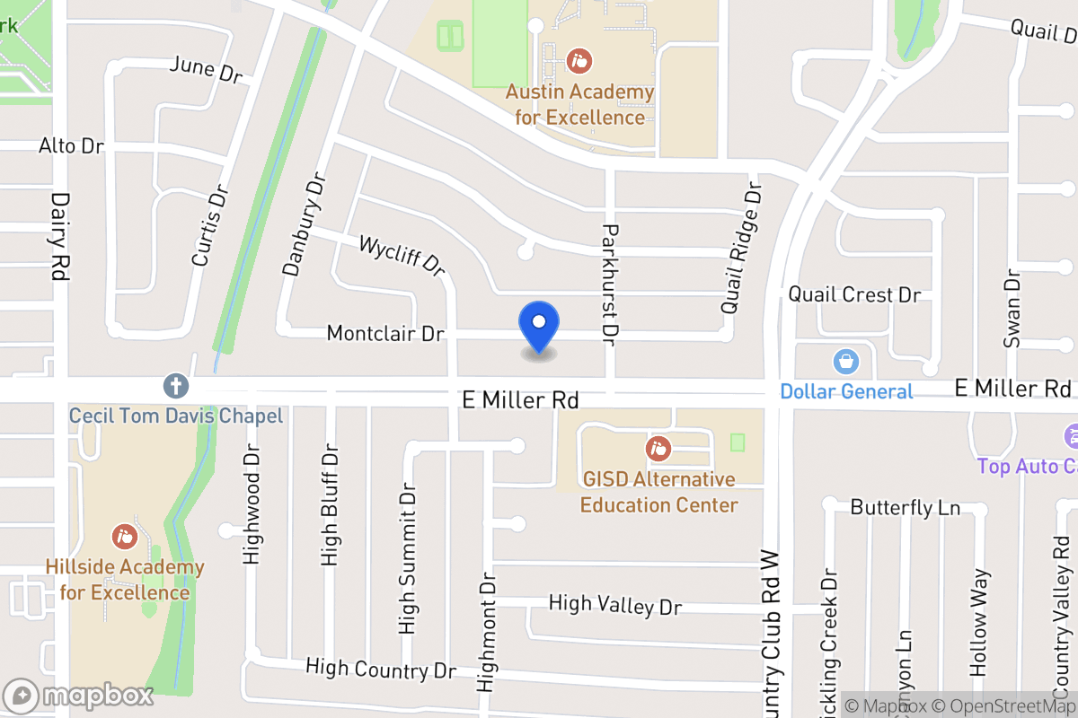 Map of 1118 Montclair Dr