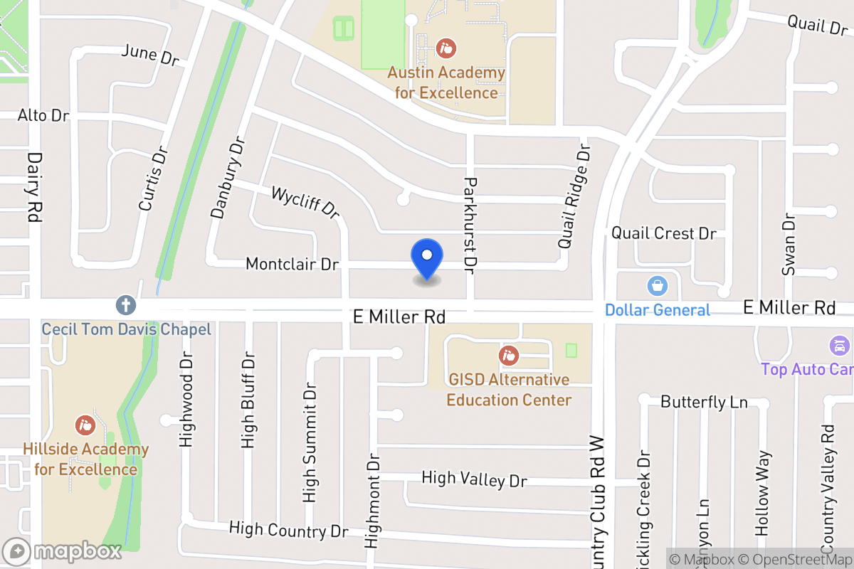 Map of 1122 Montclair Dr