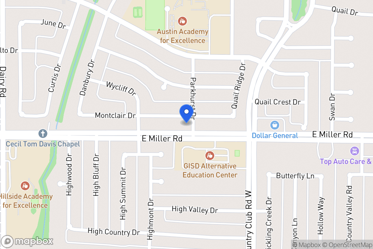 Map of 1130 Montclair Dr