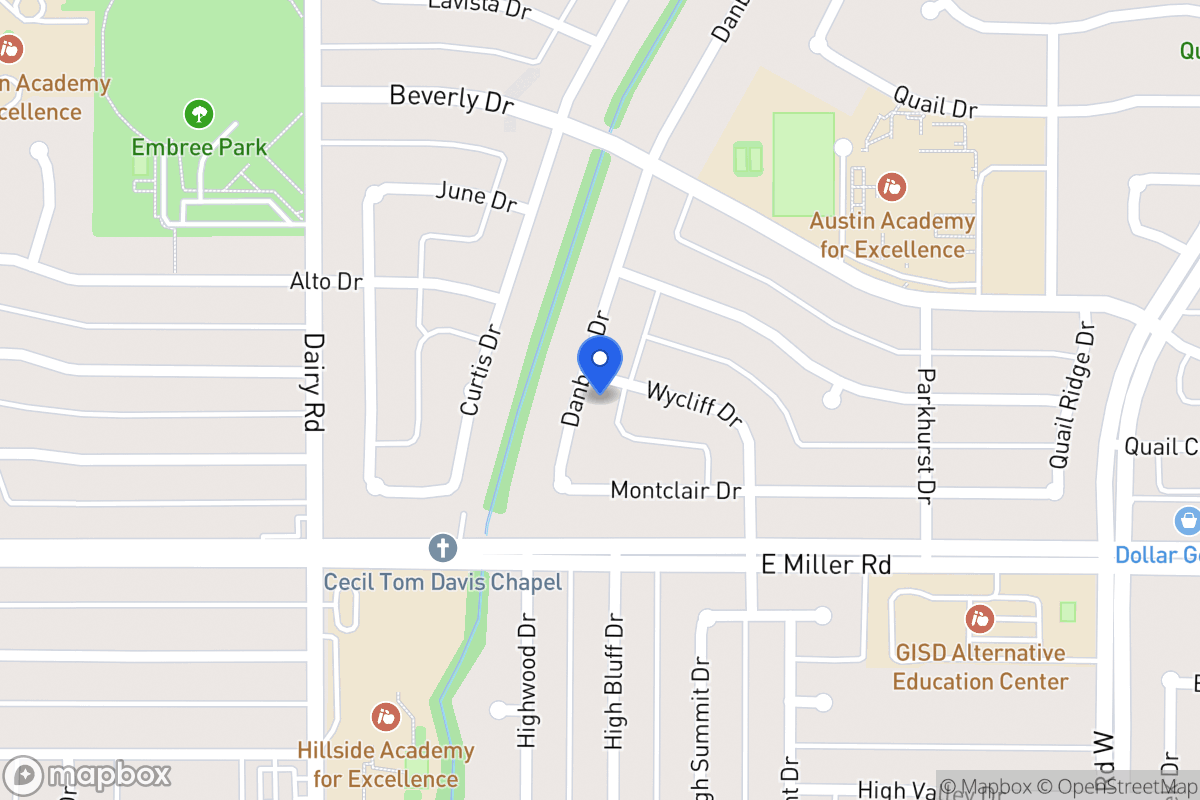 Map of 1902 Danbury Dr