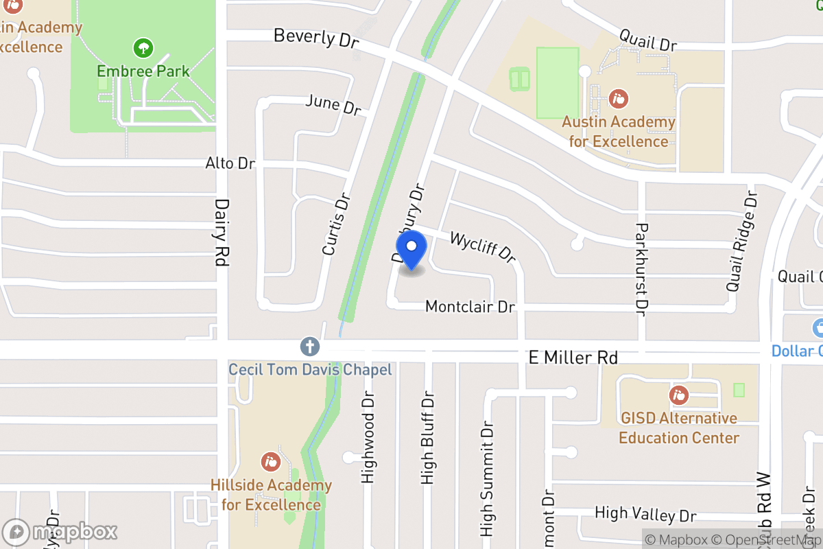 Map of 1910 Danbury Dr