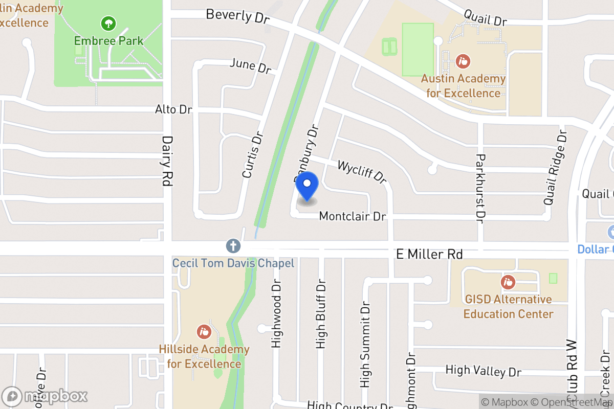Map of 1914 Danbury Dr