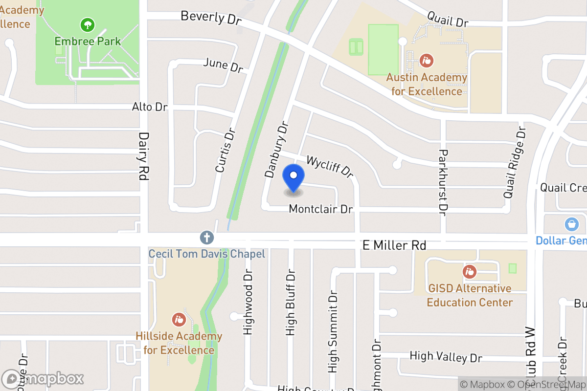 Map of 917 Montclair Dr