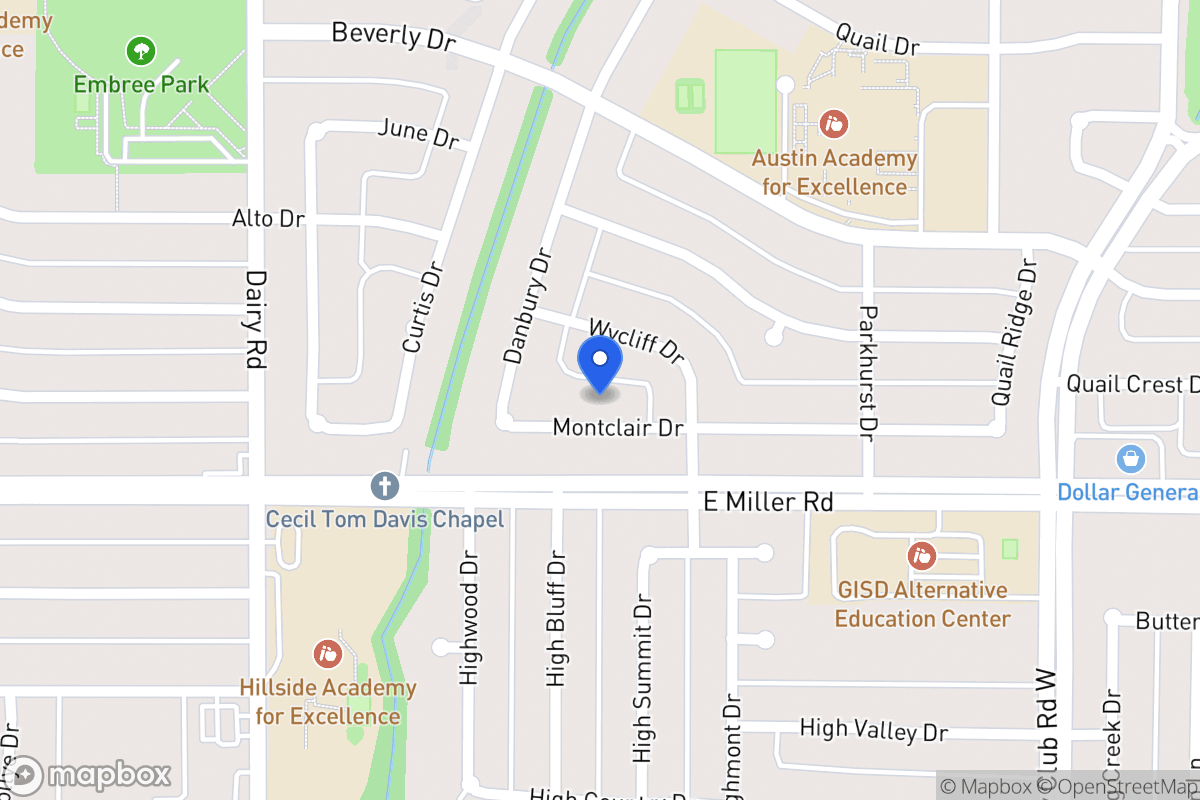 Map of 1005 Montclair Dr