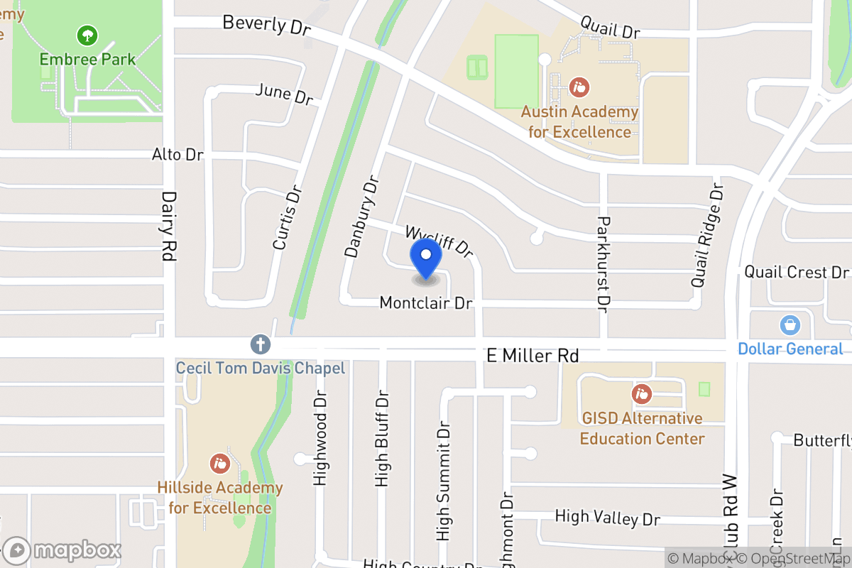Map of 1009 Montclair Dr