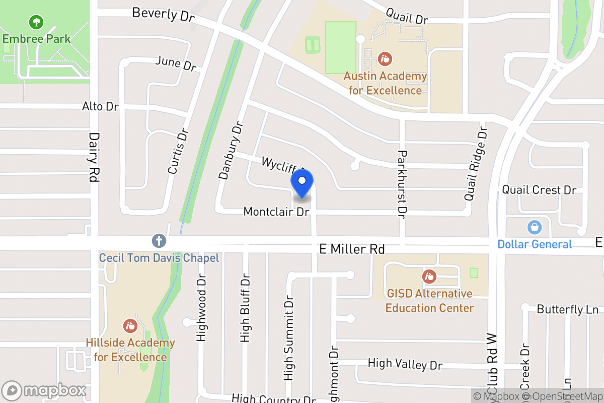 Map of 1017 Montclair Dr