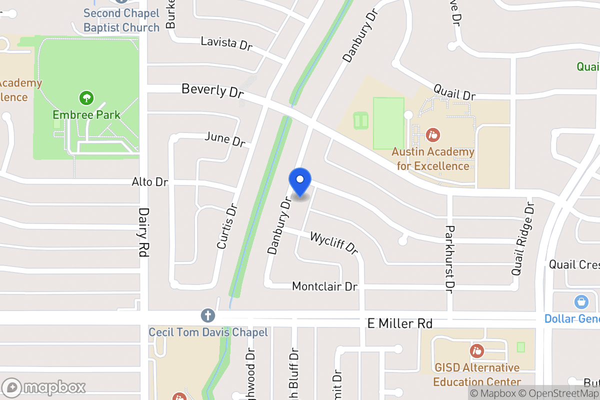 Map of 1806 Danbury Dr