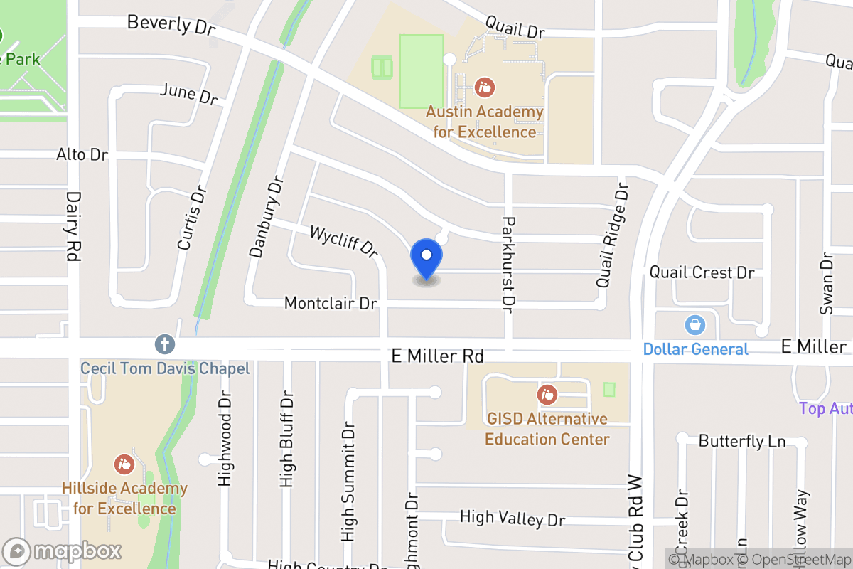 Map of 1109 Montclair Dr
