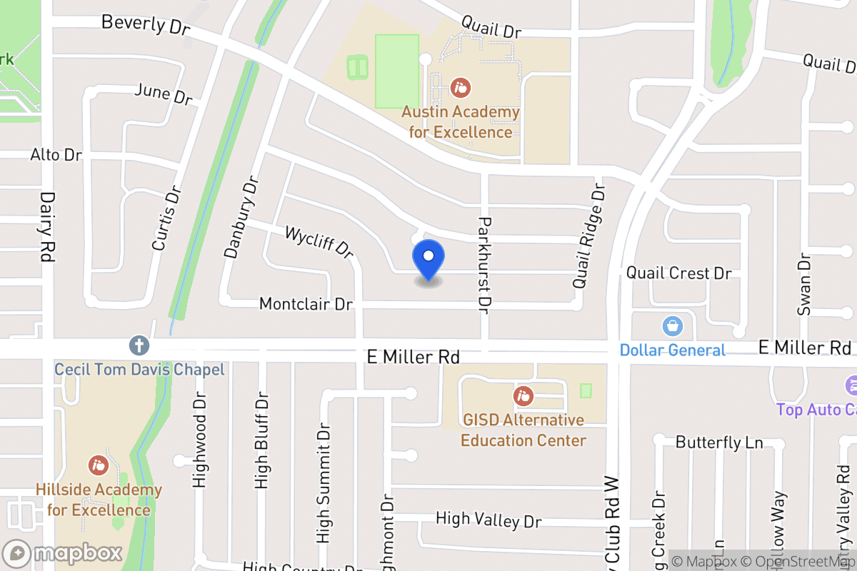 Map of 1117 Montclair Dr